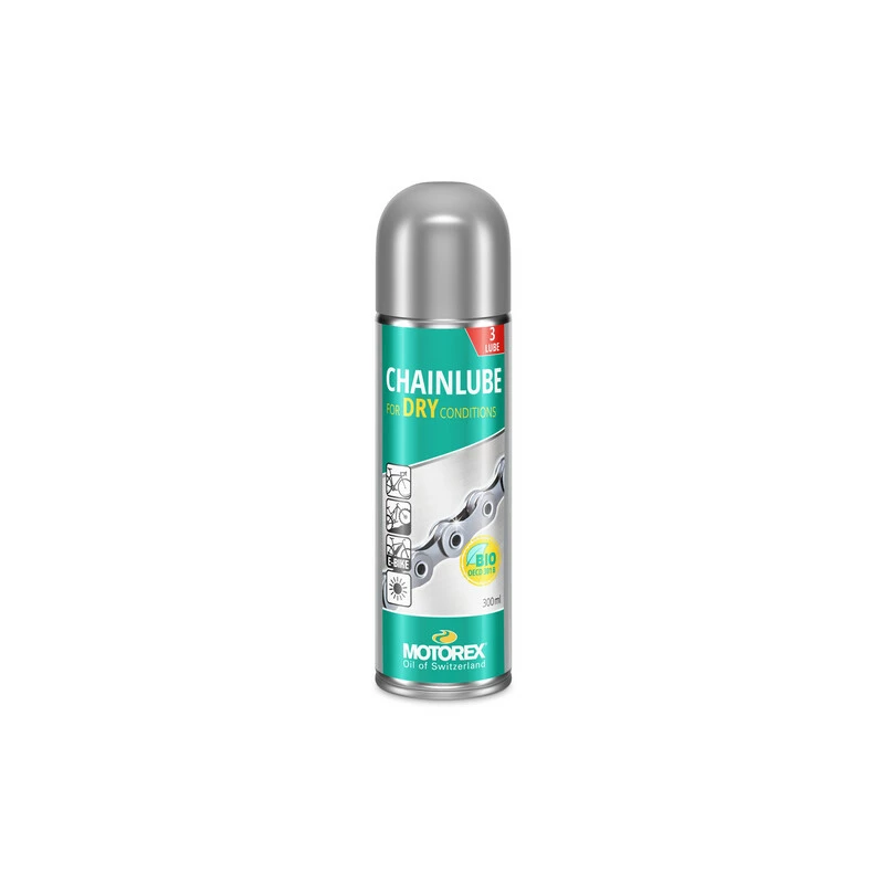 Motorex Chainlube DRY Kettenöl Spray 300 Ml